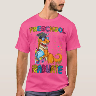 Kids Preschool Graduate Dinosaur Trex Preschool Gr T Shirt