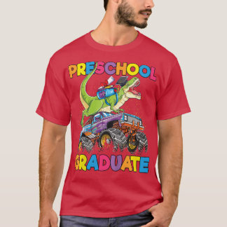 Kids Preschool Graduation T Rex Monster Truck Pres Shirt
