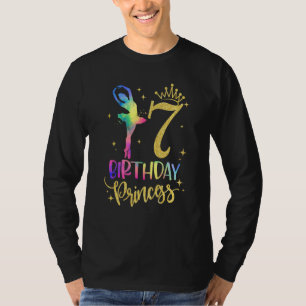 Kids Princess 7:e Birthday 7 Years Old Ballerina T Shirt