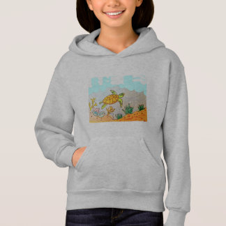 KIDS PULLOVER HOODIE - SEA TURTLE T SHIRT