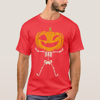 Kids Pumpkin Skeleton Cute Spooky Småbarn Boys Hal T Shirt