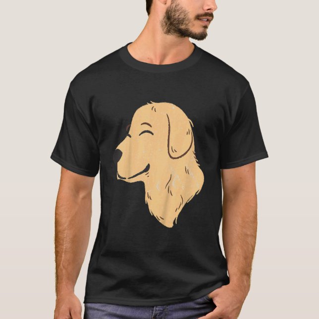 Kids Puppy Golden Retriever Golden Retriever Ki T Shirt (Framsida)