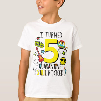 Kids Quarantine Birthday Shirt Boys Quarantine T