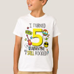 Kids Quarantine Birthday Shirt Boys Quarantine T Shirt<br><div class="desc">Vi befinner oss i en galen tid,  men vi måste fortfarande fira dessa speciella födelsedagar! Åldern i den här utformningen är anpassningsbar!</div>