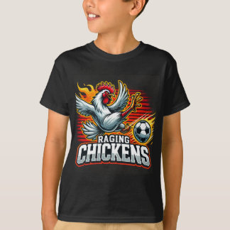 Kids Raging Chickens Shirt (svart) T