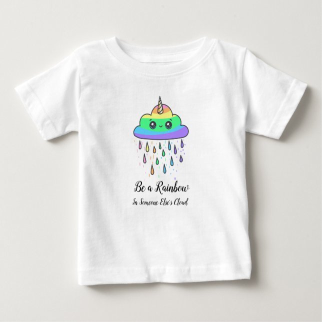 Kids Rainbow Cloud Graphic Tee (Framsida)