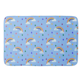 Kids Rainbow Raindrops Mönster Cute Badrumsmatta