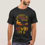 Kids Rawr Im 6 6e Birthday Boy Dinosaur Rex 6 Yea T Shirt<br><div class="desc">Barn Rawr Im 6 6e Birthday Boy Dinosaur Rex 6-årig.</div>