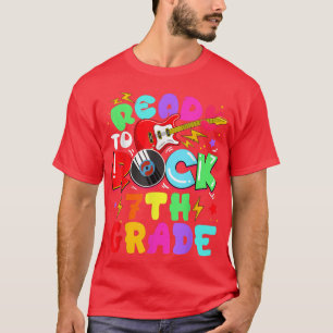 Kids Redo till Sten Klass Guitar Back to school T Shirt
