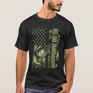 Kids Reel Coola Granddotter Camouflage USA flagga T Shirt