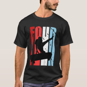 Kids Retro Färg Boys 4th Gymnastics Pommel Horse T Shirt