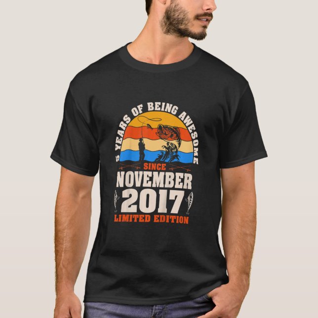 Kids Retro November 2017 5 Åldersfiske 5th B T Shirt (Framsida)
