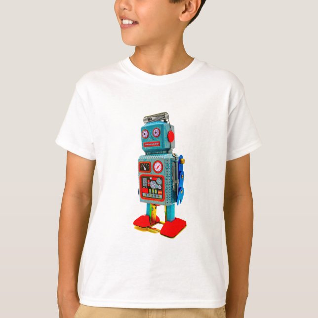 KIDS RETRO ROBOT T-SHIRT (Framsida)