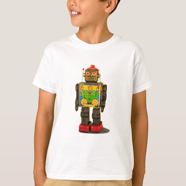 KIDS RETRO ROBOT T-SHIRT (Framsida)