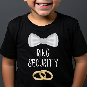 Kids Ring Bearer Ring Security Cute Boys Bröllop T Shirt