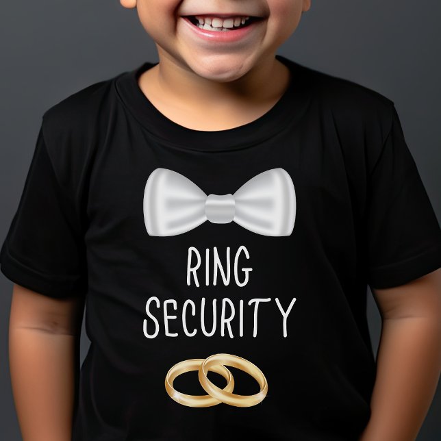 Kids Ring Bearer Ring Security Cute Boys Bröllop T Shirt (Skapare uppladdad)
