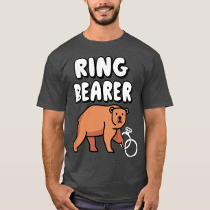 Kids Ring BearerKids Cute Bear Funny Boys Girls Un T Shirt