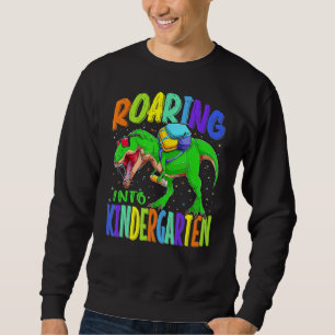 Kids Roaring to Kindergarten Dinosaur Rex Boys Lång Ärmad Tröja