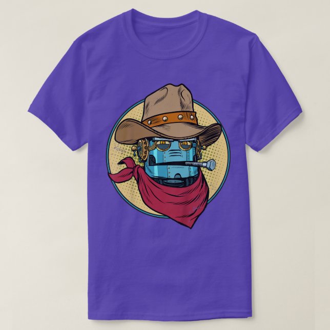 Kids Robot för barn, Cute Cowboy Shirt for Boys a T (Design framsida)