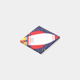 Kids Rocket Frakt Rymden Cute Post-it Block
