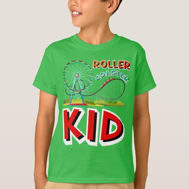 Kids Roller Underlägg T Shirt (Framsida)