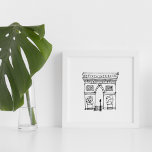Kids Room | Arc de Triomphe Paris Poster<br><div class="desc">Hand plockade sketch för ett barnrum | Arc de Triomphe Paris Poster</div>