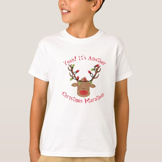 Kids Rudolph jul T-Shirt (Framsida)