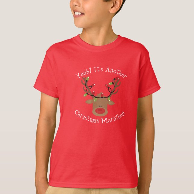 Kids Rudolph jul T-Shirt (Framsida)