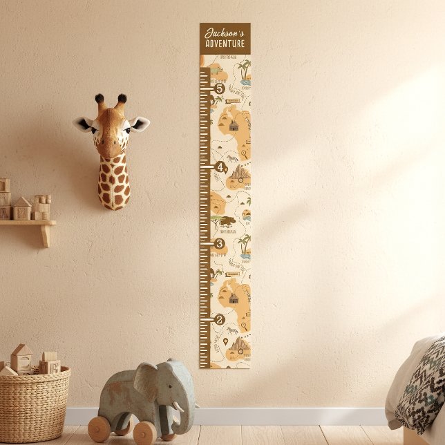 Kid's Safari Map Growth Chart ID1269 Poster (Skapare uppladdad)