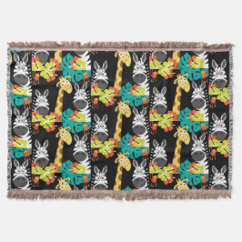 Kids Safari Nursery Art Bedroom Decor Filt