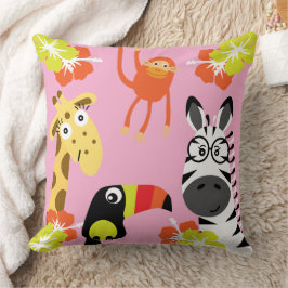 Kids Safari Nursery Art Bedroom Decor Kudde