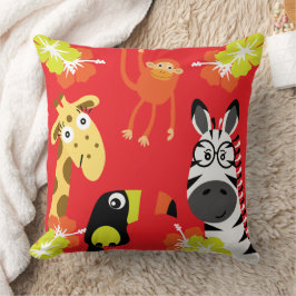 Kids Safari Nursery Art Bedroom Decor Kudde