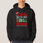Kids Santa befordrar mig till Big Brother Christma Hoodie<br><div class="desc">Kids Santa befordrar mig till Big Brother-julen</div>