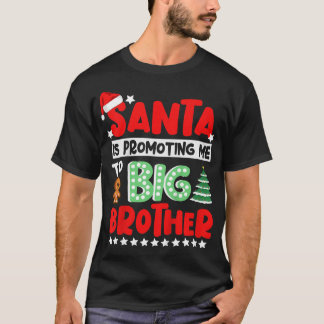 Kids Santa befordrar mig till Big Brother Christma T Shirt