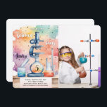 Kids Science Birthday Photo Inbjudningar<br><div class="desc">Fotoinbjudan till barnvetenskap på födelsedagen</div>