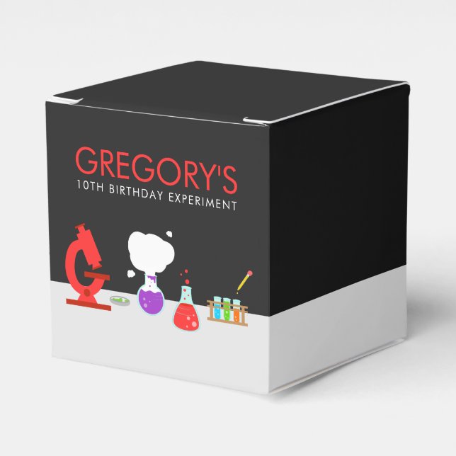 Kids Science Party Presentaskar (Framsidan Sidan)