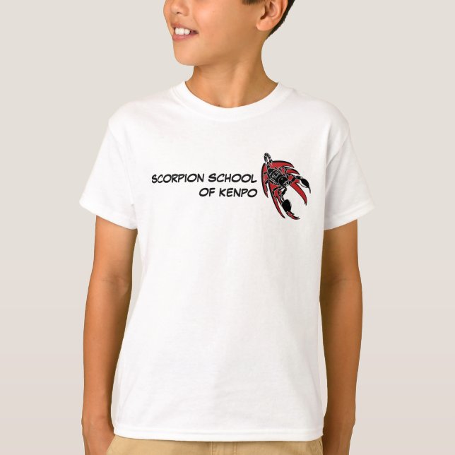 Kids Scorpion School of Kenpo T-Shirt (Framsida)
