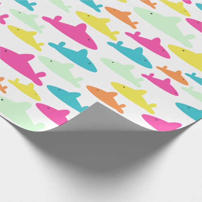 Kids Shark Mönster Presentpapper (Hörn)