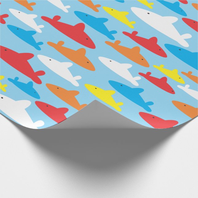 Kids Shark Mönster Presentpapper (Hörn)