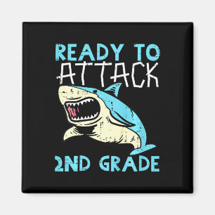 Kids Shark-Redo att attackera andra Klass andra f Magnet