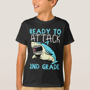 Kids Shark-Redo att attackera andra Klass andra f T Shirt