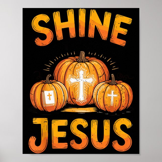 Kids Shine With The Light Of Jesus Funny Christian Poster (Framsidan)