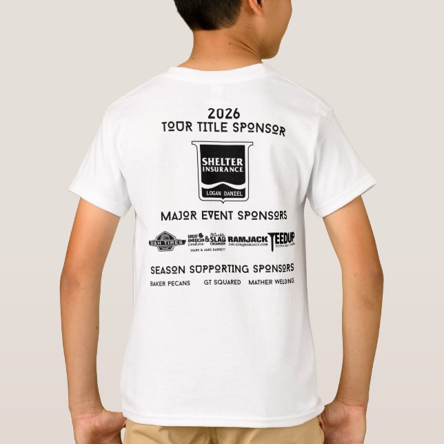 KIDS SHIRT - 2026 Thunderbird Golf Sponsors T (Baksida)