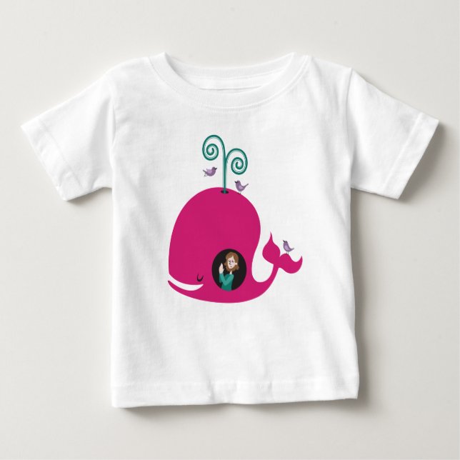 Kids Shirt Bible Story Jonah And The Whale Girl T Shirt (Framsida)