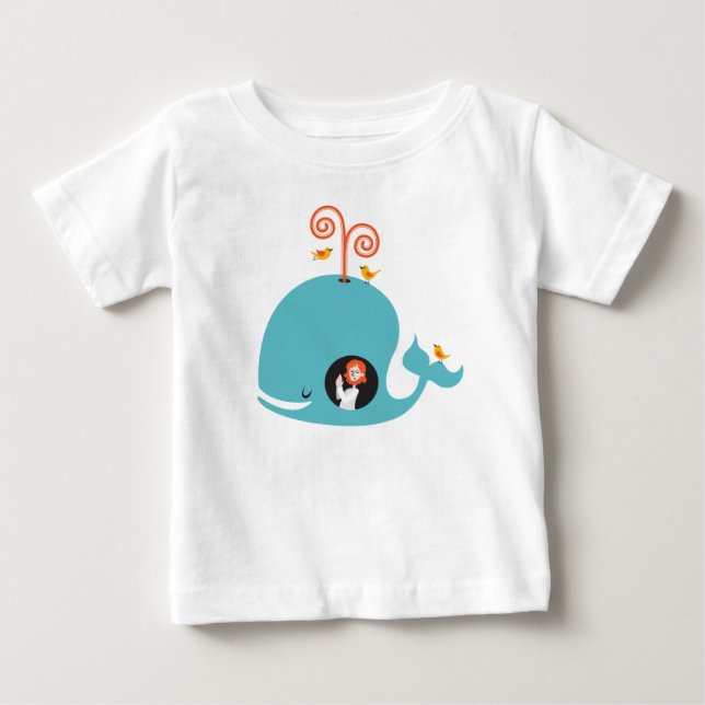 Kids Shirt Bible Story Jonah And The Whale Tee (Framsida)