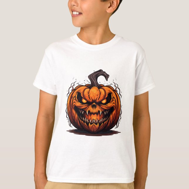 Kids Shirt-Halloween T Shirt (Framsida)