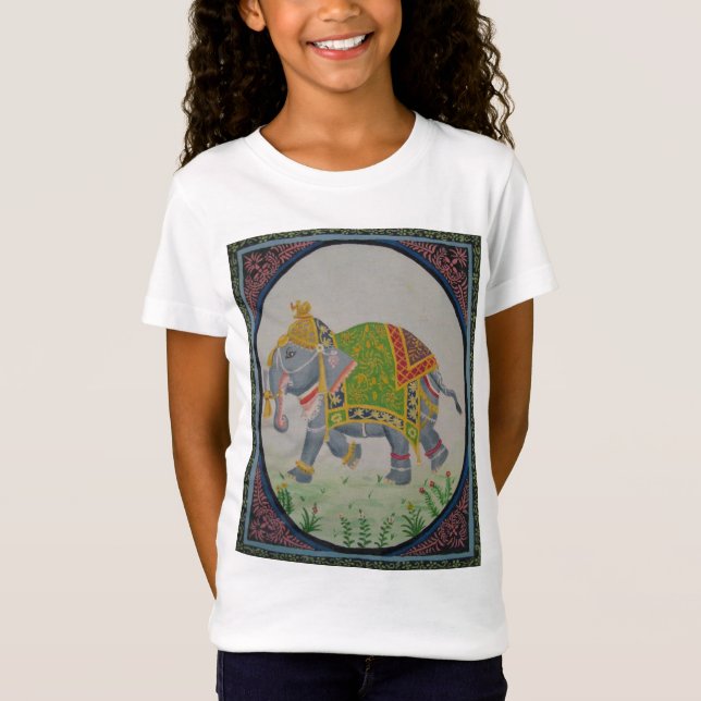 Kids shirt- Indian Elephant Tee Shirt (Framsida)