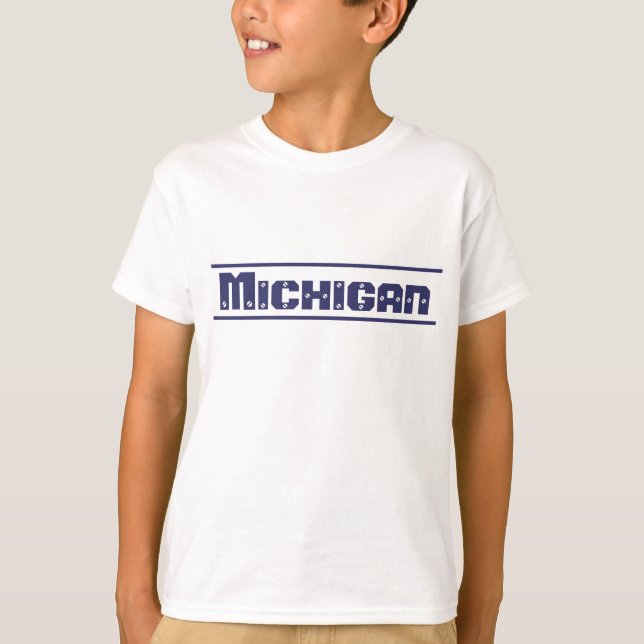 Kids Shirt-Michigan T Shirt (Framsida)