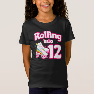 Kids Skate Party - 12:e Birthday - Roller Skating T Shirt