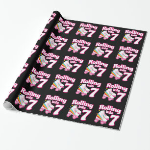 Kids Skate Party - 7:e Birthday - Roller Skating Presentpapper